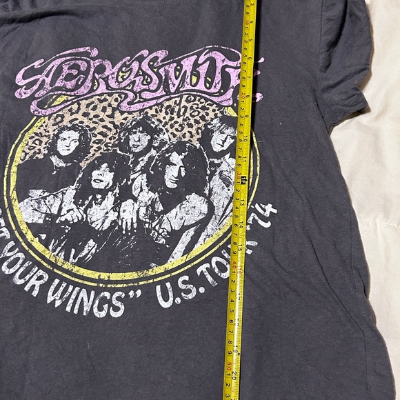 Aerosmith Concert Fitted T-shirt Grey Tour Size Small - Picture 9 of 9